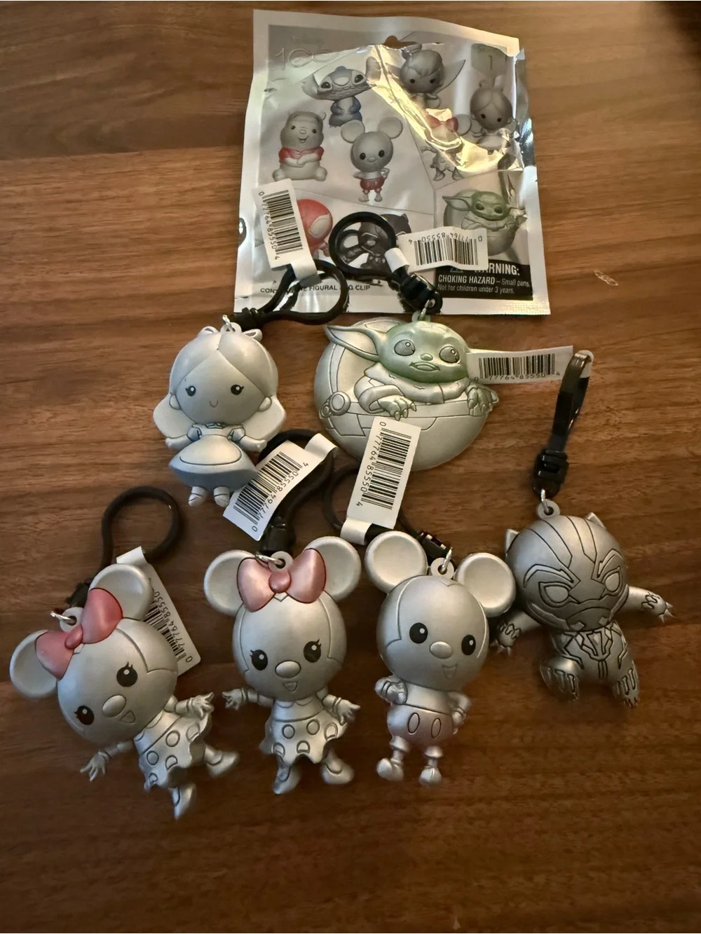 New lot of Disney 100 figural bag clips